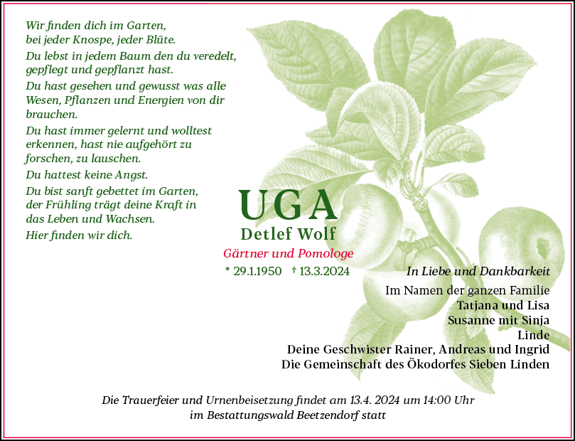 UGA-Traueranzeige